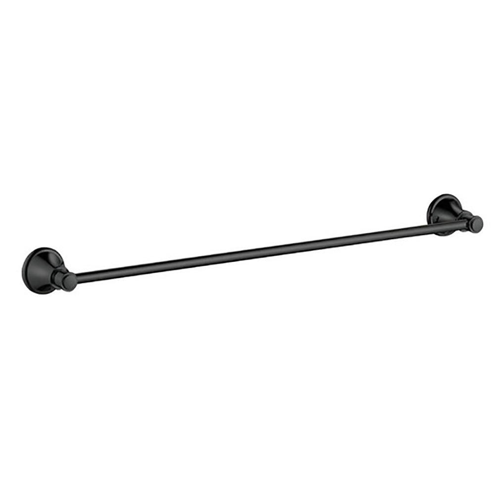Clasico Vintage Single Towel Rail 800mm Matte Black - 66501-800-MB