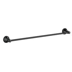 Clasico Vintage Single Towel Rail 800mm Matte Black - 66501-800-MB
