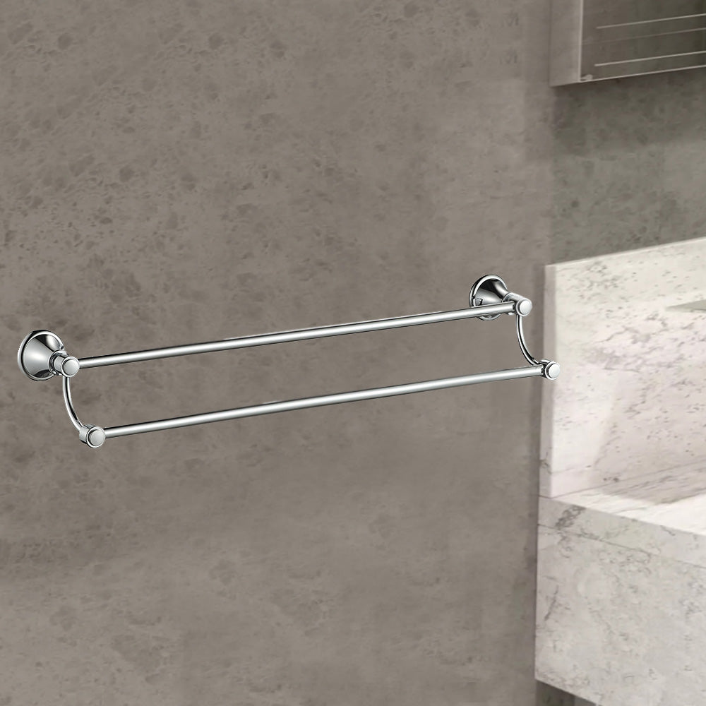 Clasico Vintage Double Towel Rail 600mm - 66502-600