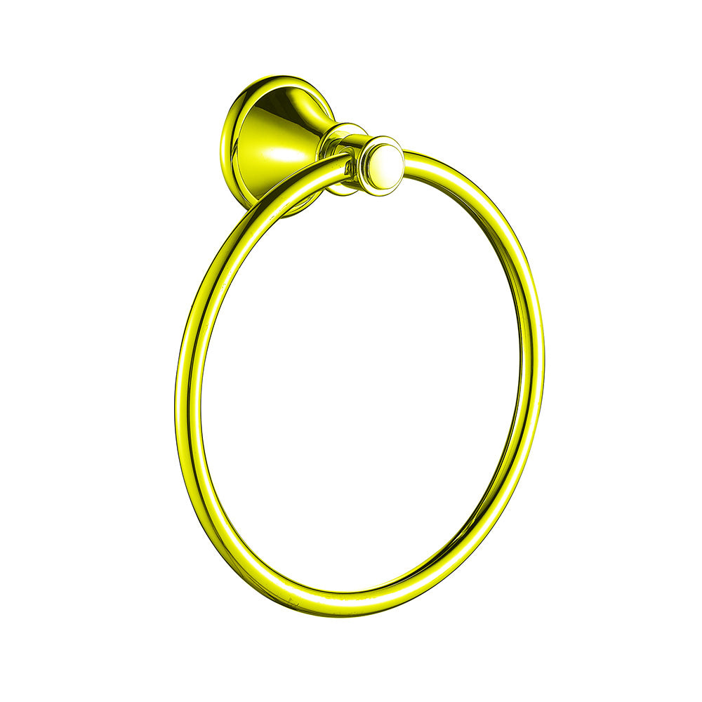 Clasico Vintage Towel Ring in Brushed Gold - 66503BG
