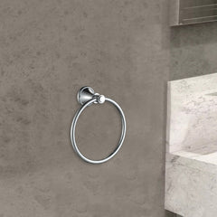 Clasico Vintage Towel Ring in Brushed Nickel - 66503BN