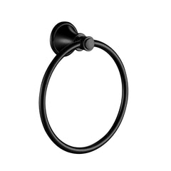 Clasico Vintage Towel Ring in Matt Black - 66503MB