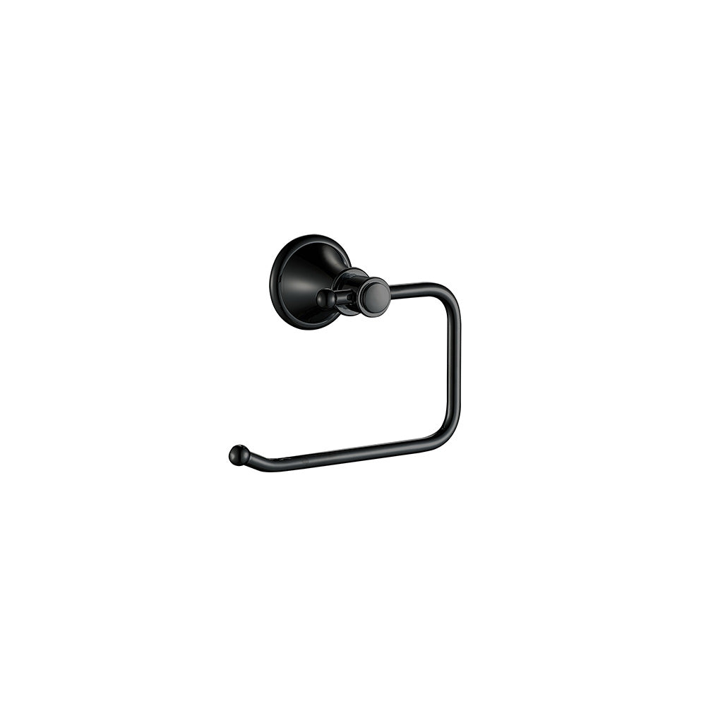 Clasico Vintage Paper Holder in Matt Black - 66504MB
