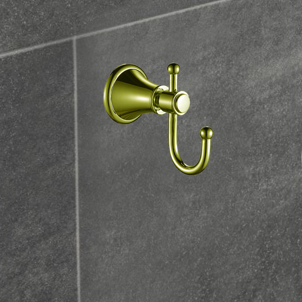 Clasico Vintage Robe Hook in Brushed Gold -66506BG