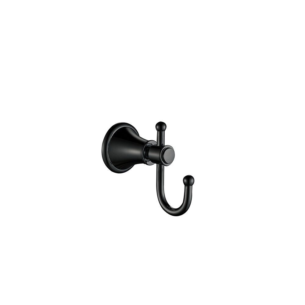 Clasico Vintage Robe Hook in Matt Black - 66506MB