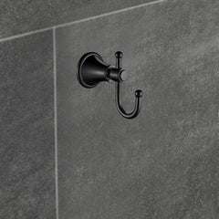 Clasico Vintage Robe Hook in Matt Black - 66506MB