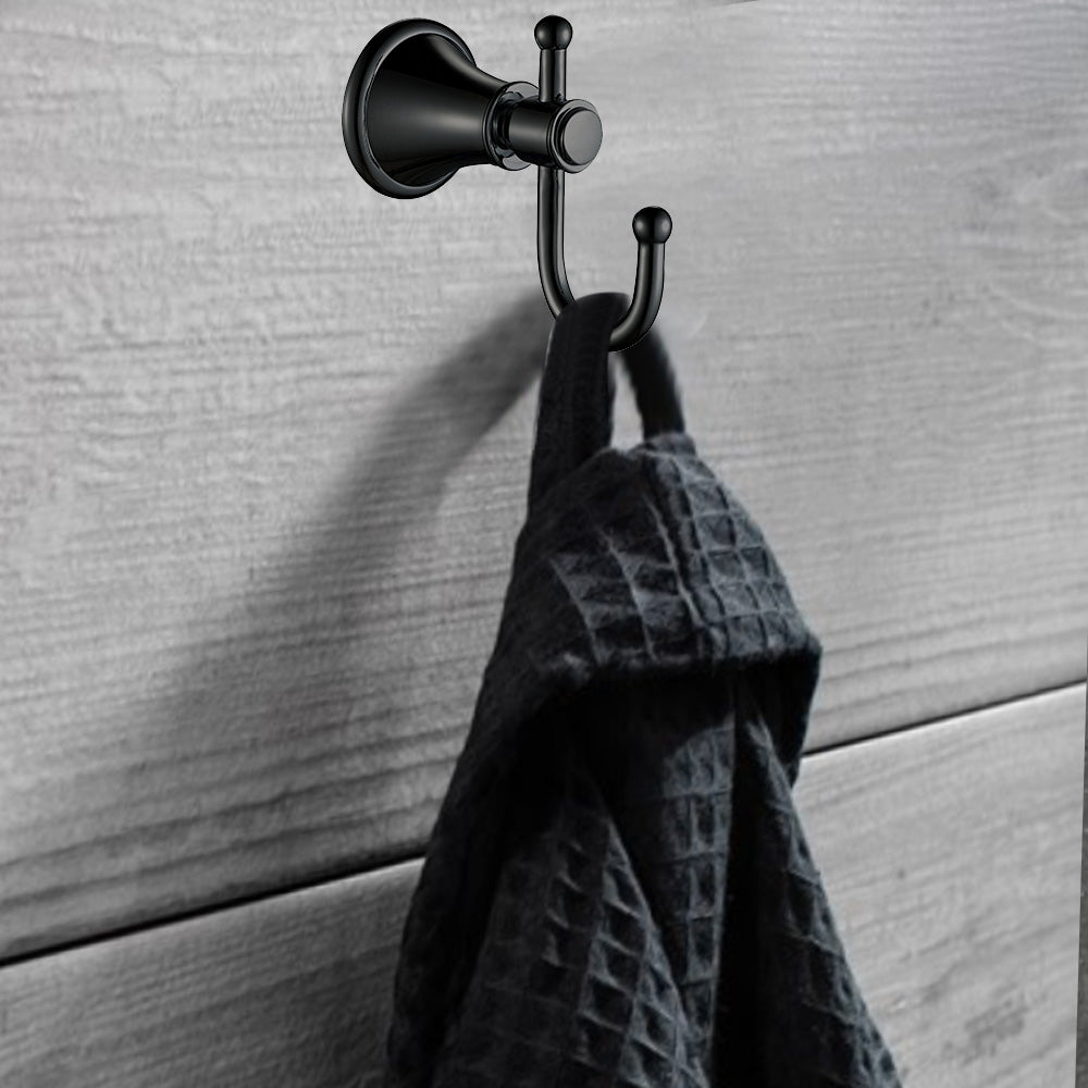 Clasico Vintage Robe Hook in Matt Black - 66506MB