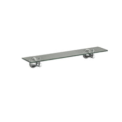 Clasico Vintage Glass Shelf in Brushed Nickel - 66509BN