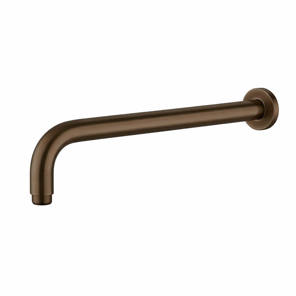 Antique Brass Round Wall Mounted Shower Arm - 400mm ABM-010