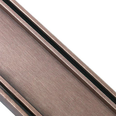 Aluminium Slimline Tile Insert Shower Drain Brush Bronze 300-3000x100x21mm