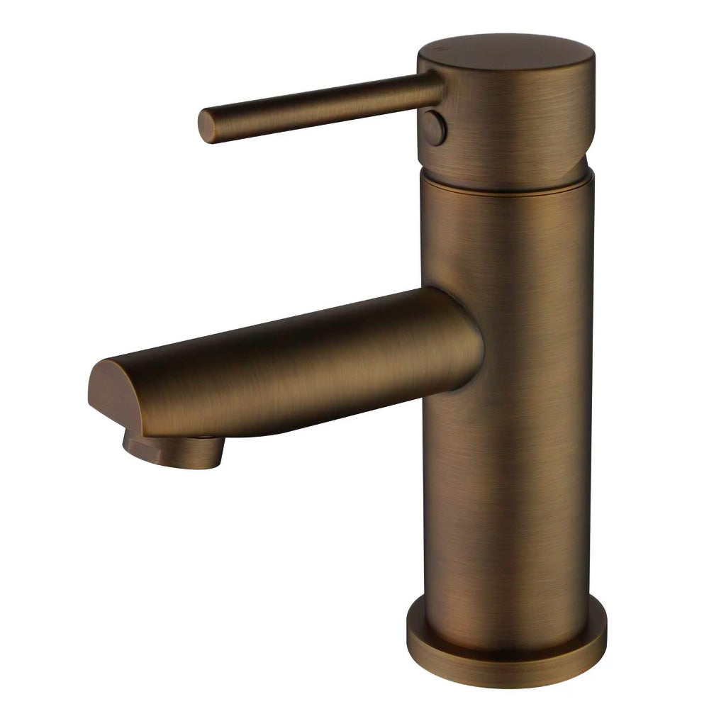 Antique Brass Basin Mixer Straight Spout AB-70A