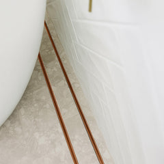 Aluminium Slimline Tile Insert Shower Drain Brush Copper - Takes Tiles Up To 20mm