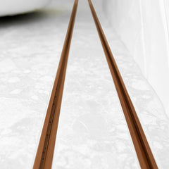 Custom Made Slimline Tile Insert Shower Drain Brush Copper 300-3000x100x21mm
