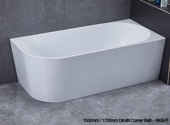 1500mm Alaska Corner Freestanding Bath