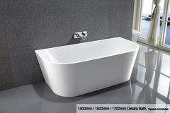 1700mm Miranda Back to Wall Freestanding Bath