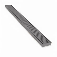 Custom Made Slimline Shower Grate Drain Gun Metal 300-3000x100x21mm