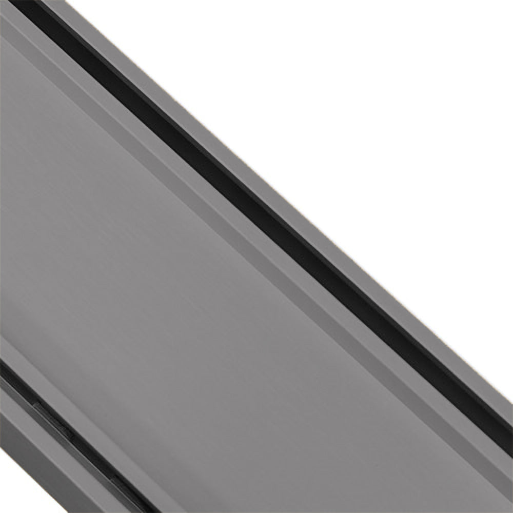 Custom Made Slimline Tile Insert Shower Drain Gun Metal 300-3000x100x21mm