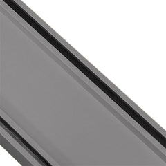 Custom Made Slimline Tile Insert Shower Drain Gun Metal 300-3000x100x21mm