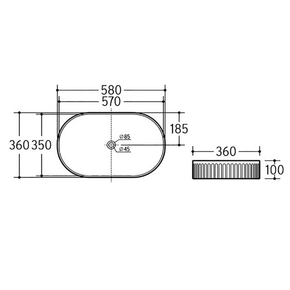 Countertop Basin GR580