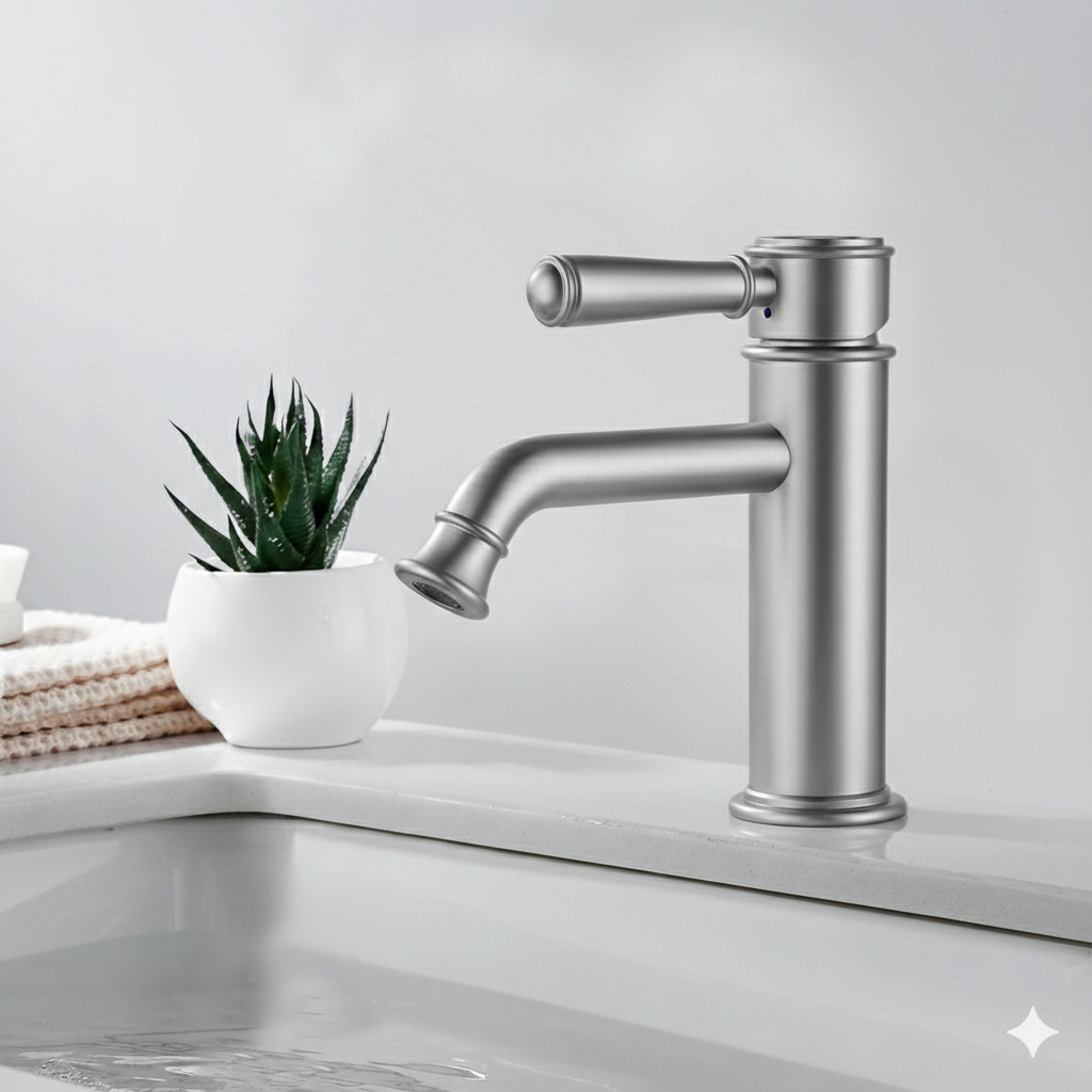 Clasico Basin Mixer Brushed Nickel HYB868-203-BN