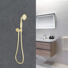Clasico Vintage Hand shower On Wall Outlet Bracket in Brushed Gold - HPA868-101-1BG