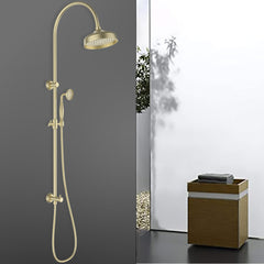 Clasico Vintage Combination Shower Set in Brushed Gold - HPA868-201BG