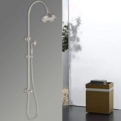 Clasico Vintage Combination Shower Set in Brushed Nickel - HPA868-201BN