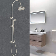 Clasico Vintage Combination Shower Set in Brushed Nickel - HPA868-201BN