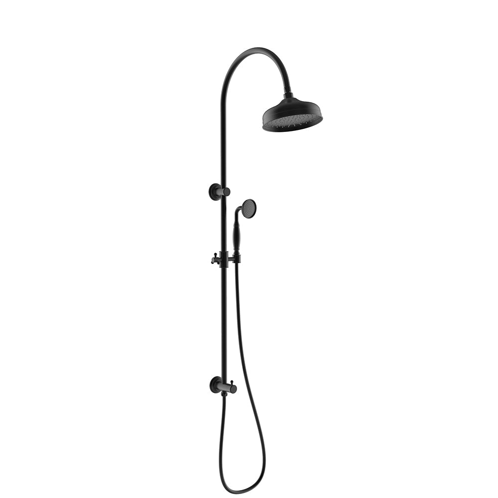 Clasico Vintage Combination Shower Set in Matt Black - HPA868-201MB