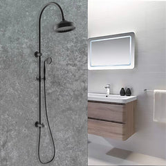 Clasico Vintage Combination Shower Set in Matt Black - HPA868-201MB