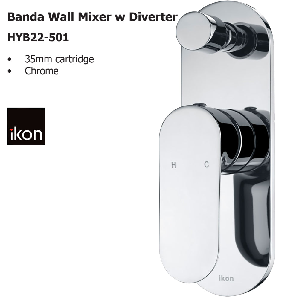 Banda Wall Mixer With Diverter HYB22-501