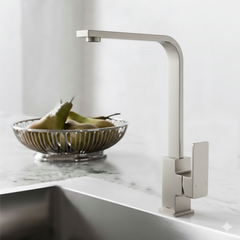 Ceram Sink Mixer Brushed Nickel HYB636-101LF-BN