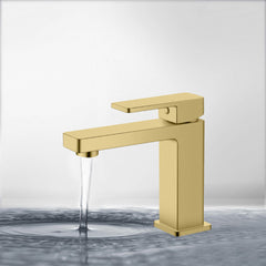 Ceram Basin Mixer Brushed Gold HYB636-201LF-BG