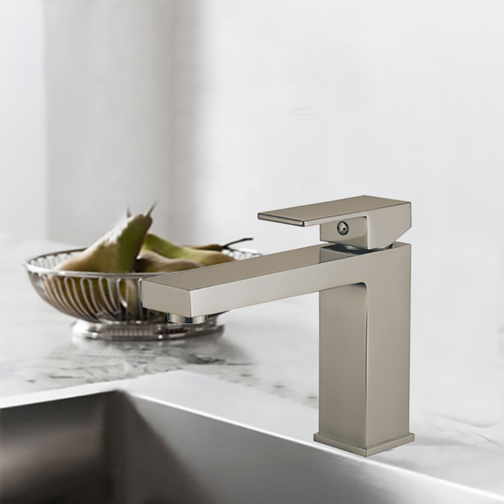 Ceram Basin Mixer Brushed Nickel HYB636-201LF-BN