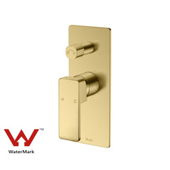 Ceram Wall Mixer With Diverter Brushed Gold HYB636-501BG