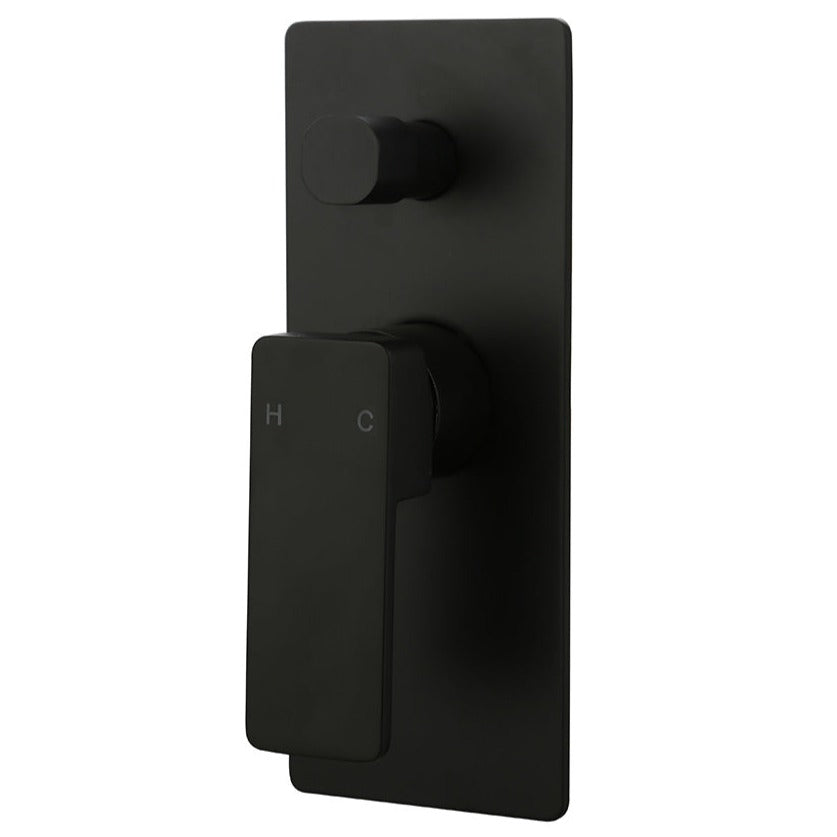 Ceram Wall Mixer With Diverter Matt Black HYB636-501MB