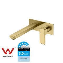 Ceram Wall Basin Mixer Brushed Gold HYB636-601LF-BG