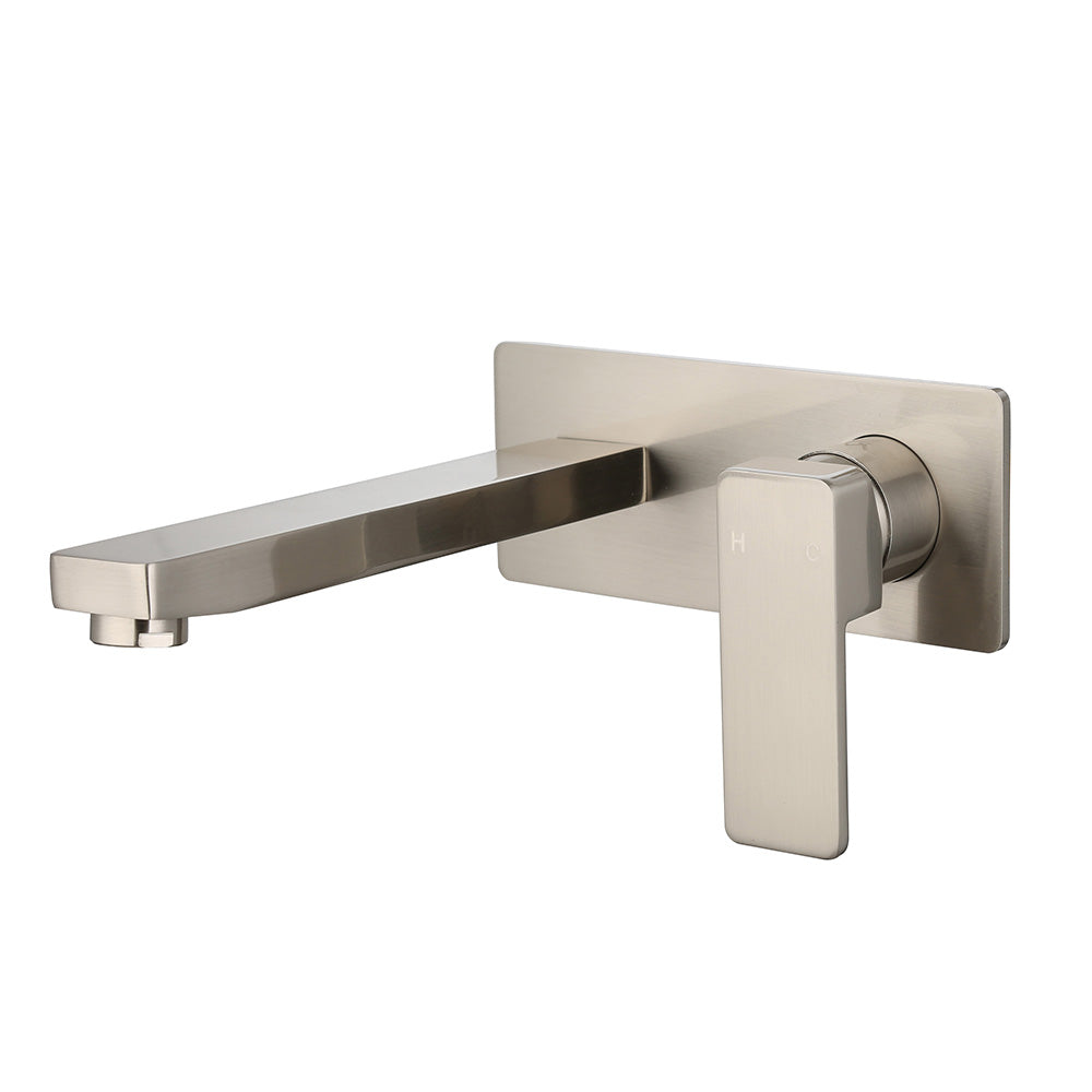 Ceram Wall Basin Mixer Brushed Nickel HYB636-601LF-BN