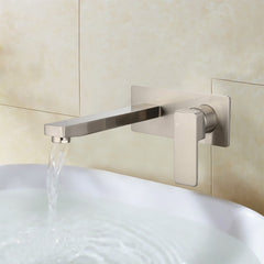 Ceram Wall Basin Mixer Brushed Nickel HYB636-601LF-BN