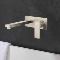 Ceram Wall Basin Mixer Brushed Nickel HYB636-601LF-BN