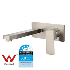 Ceram Wall Basin Mixer Brushed Nickel HYB636-601LF-BN