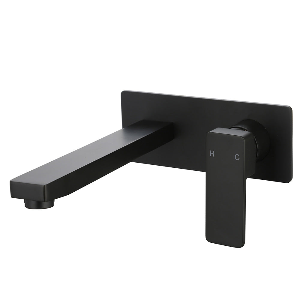 Ceram Wall Basin Mixer Matt Black HYB636-601LF-MB