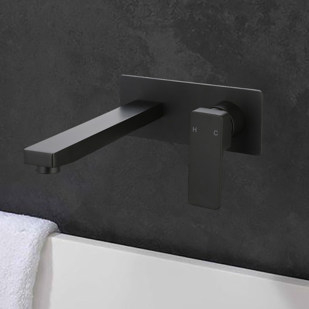 Ceram Wall Basin Mixer Matt Black HYB636-601LF-MB