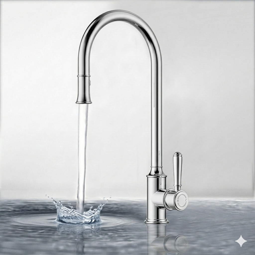 Clasico Pull Out Sink Mixer Brushed Nickel HYB868-103-BN