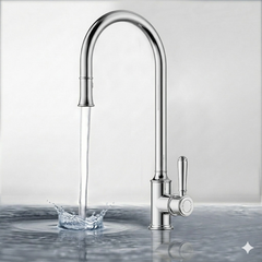 Clasico Pull Out Sink Mixer Brushed Nickel HYB868-103-BN