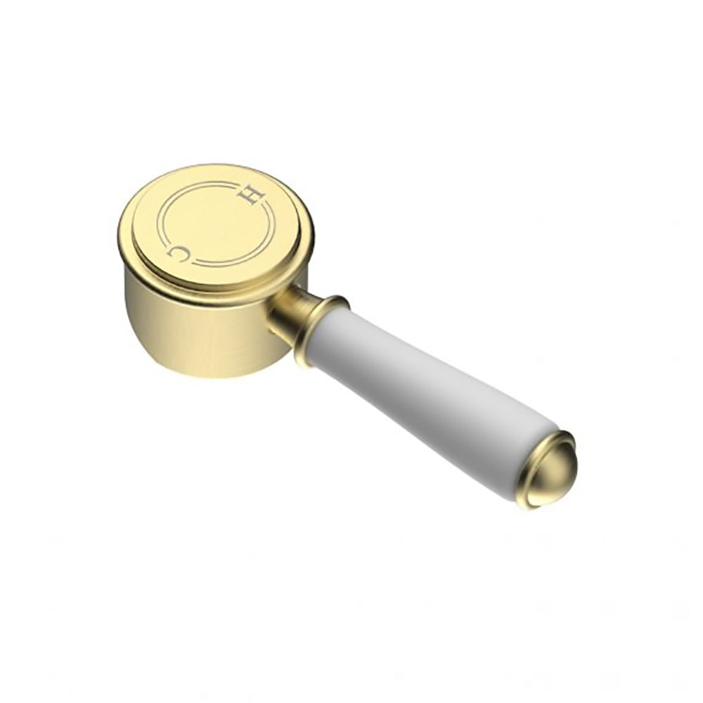 Clasico Ceramic Handle for Basin Mixer Brushed Gold - HYB868-201A-BG-HD