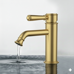 Clasico Basin Mixer Brushed Gold HYB868-203-BG
