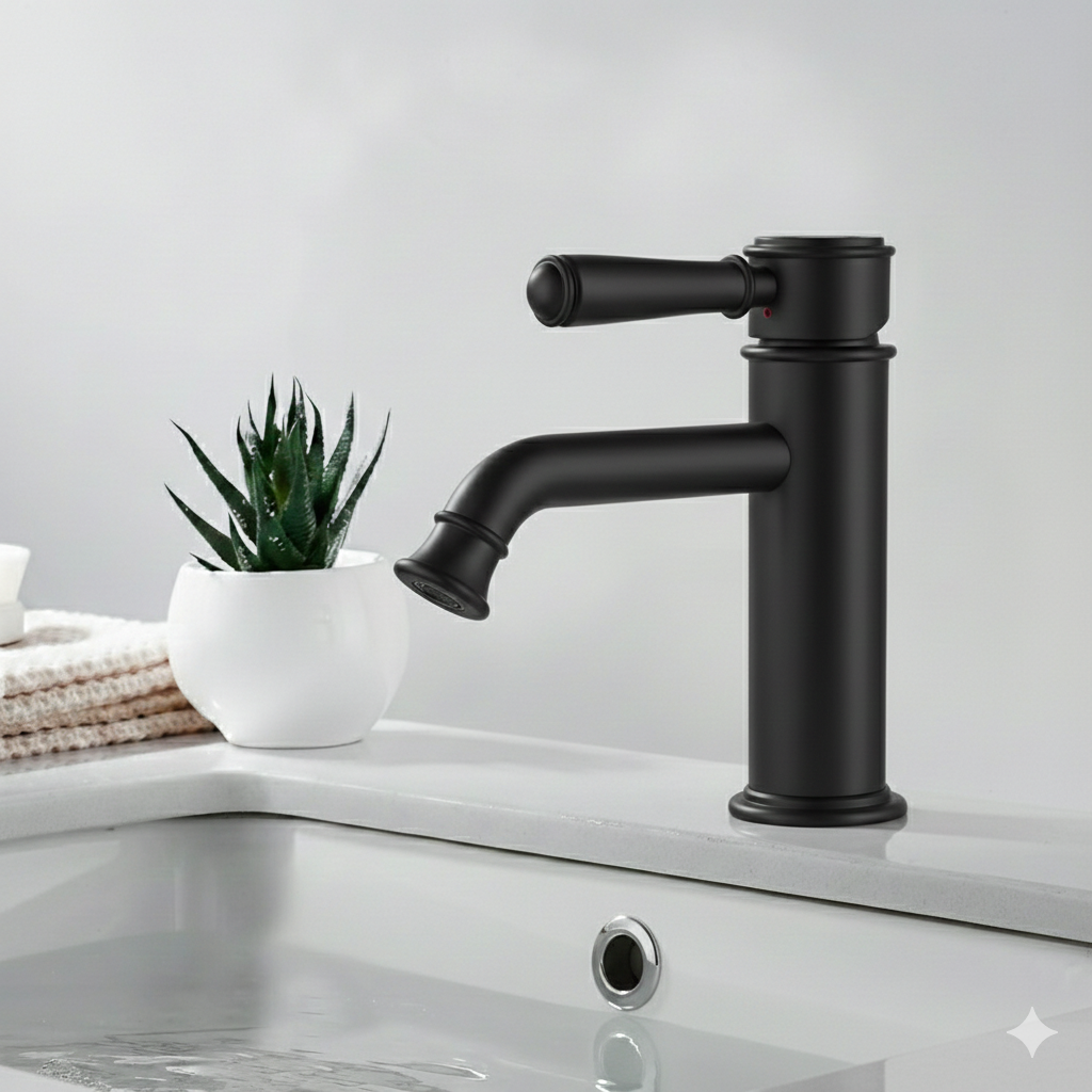 Clasico Basin Mixer Matt Black HYB868-203-MB