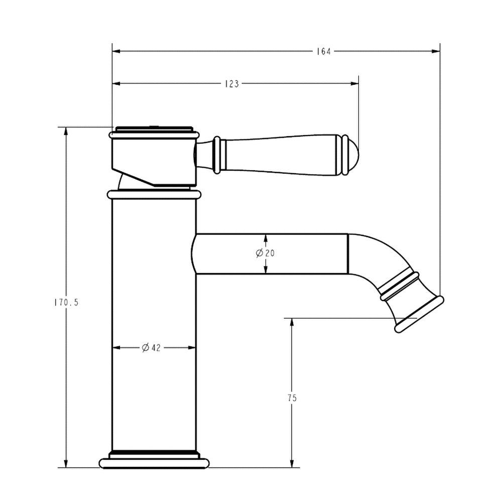 Clasico Basin Mixer Chrome HYB868-203