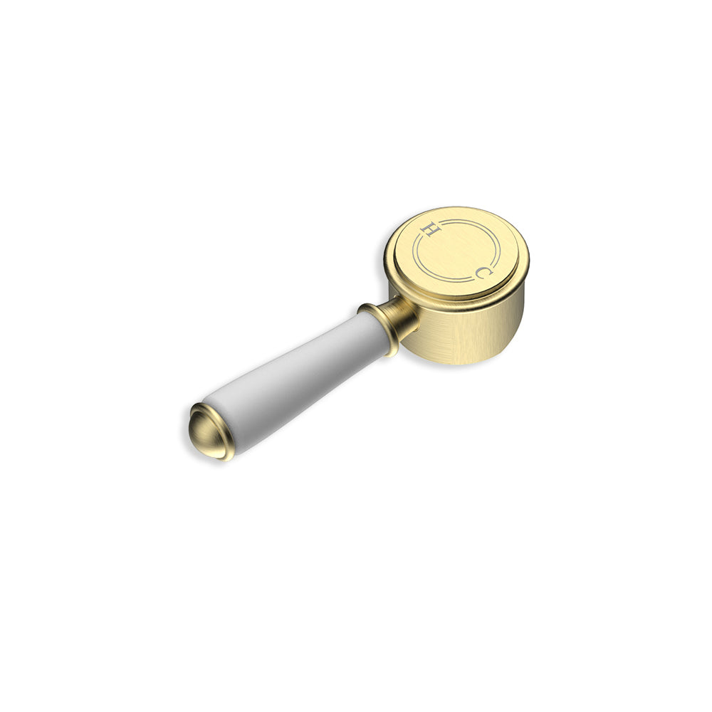 Clasico Ceramic Handle For Wall Mixer Brushed Gold - HYB868-301A-BG-HD